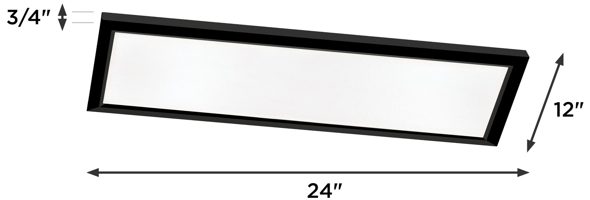 Lugano 12"D x 24"W Satin Nickel LED Flush Mount