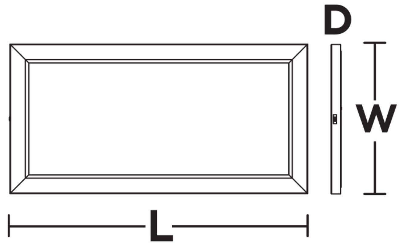 Lugano 12"D x 24"W Satin Nickel LED Flush Mount