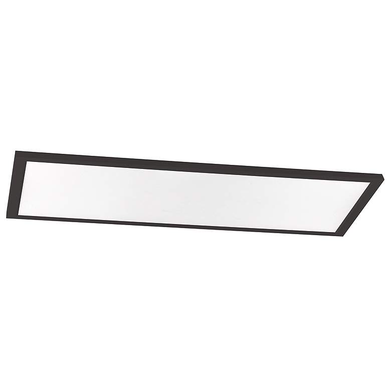 Image 1 Lugano 24" Wide Black LED Linear Flush Mount