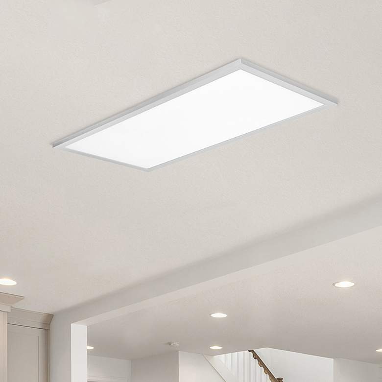 Image 1 Lugano 48" Wide White LED Linear Ceiling Light