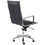 Lugano High-Back Chrome and Black Office Chair