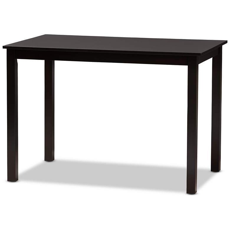 Image 2 Luisa Two-Tone Brown Wood 5-Piece Dining Table and Chair Set more views