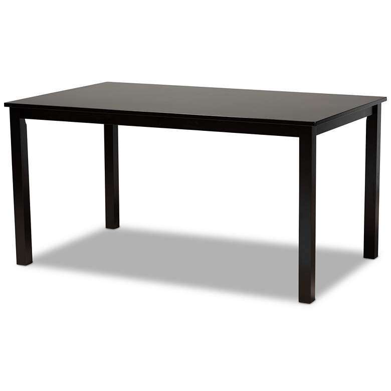 Image 3 Luisa Two-Tone Brown Wood 7-Piece Dining Table and Chair Set more views