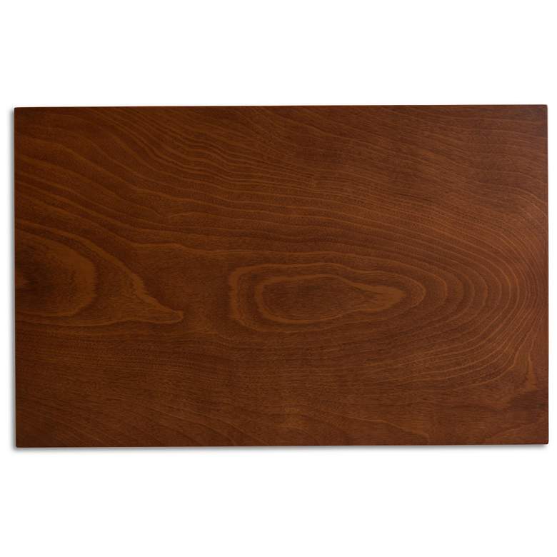 Image 4 Luisa Walnut Brown Wood 5-Piece Dining Table and Chair Set more views