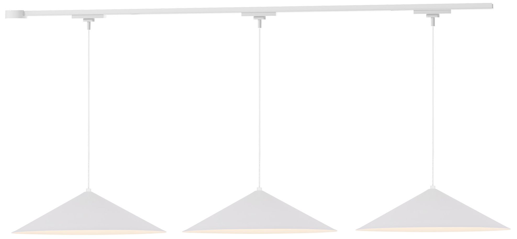 Luiz 3 Light White dimmable 4000K LED Trilo Track Ceiling Kit