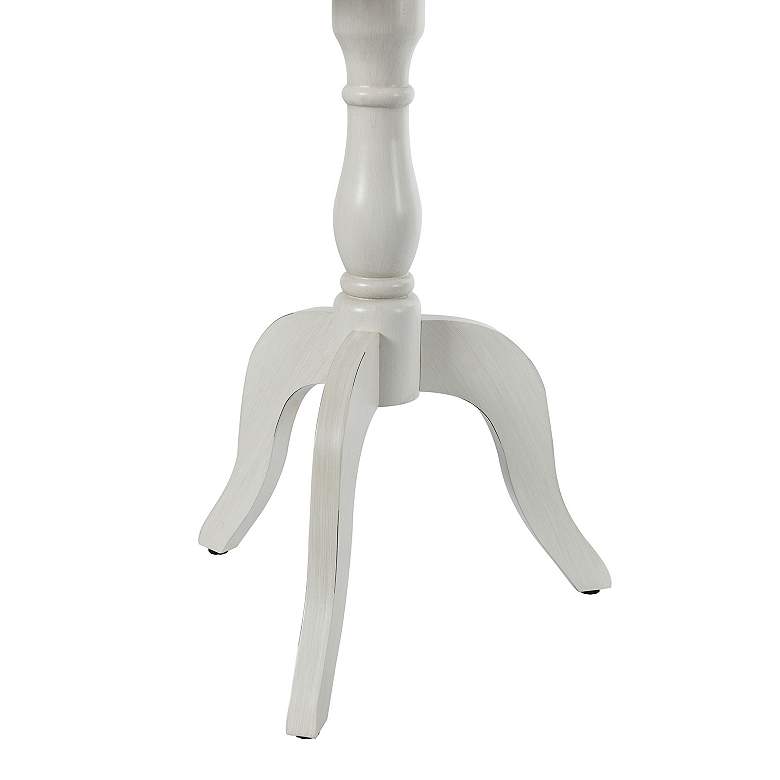 Image 6 Luka 29.25" High Antique White Farmhouse Side Table more views