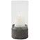Luka Concrete and Glass Votive Hurricane Candle Holder