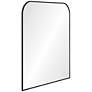 Thumbnail2 of Luka Powder-Coated Black 38" x 40" Rounded Top Wall Mirror