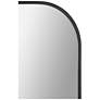 Thumbnail4 of Luka Powder-Coated Black 38" x 40" Rounded Top Wall Mirror more views