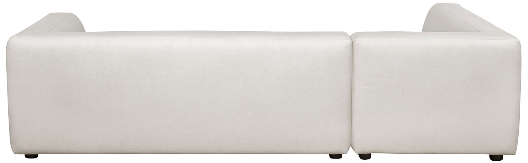 Image 7 Lukas Contemporary Modern 118" Left-Facing 2-Piece Sectional Sofa in Cream more views