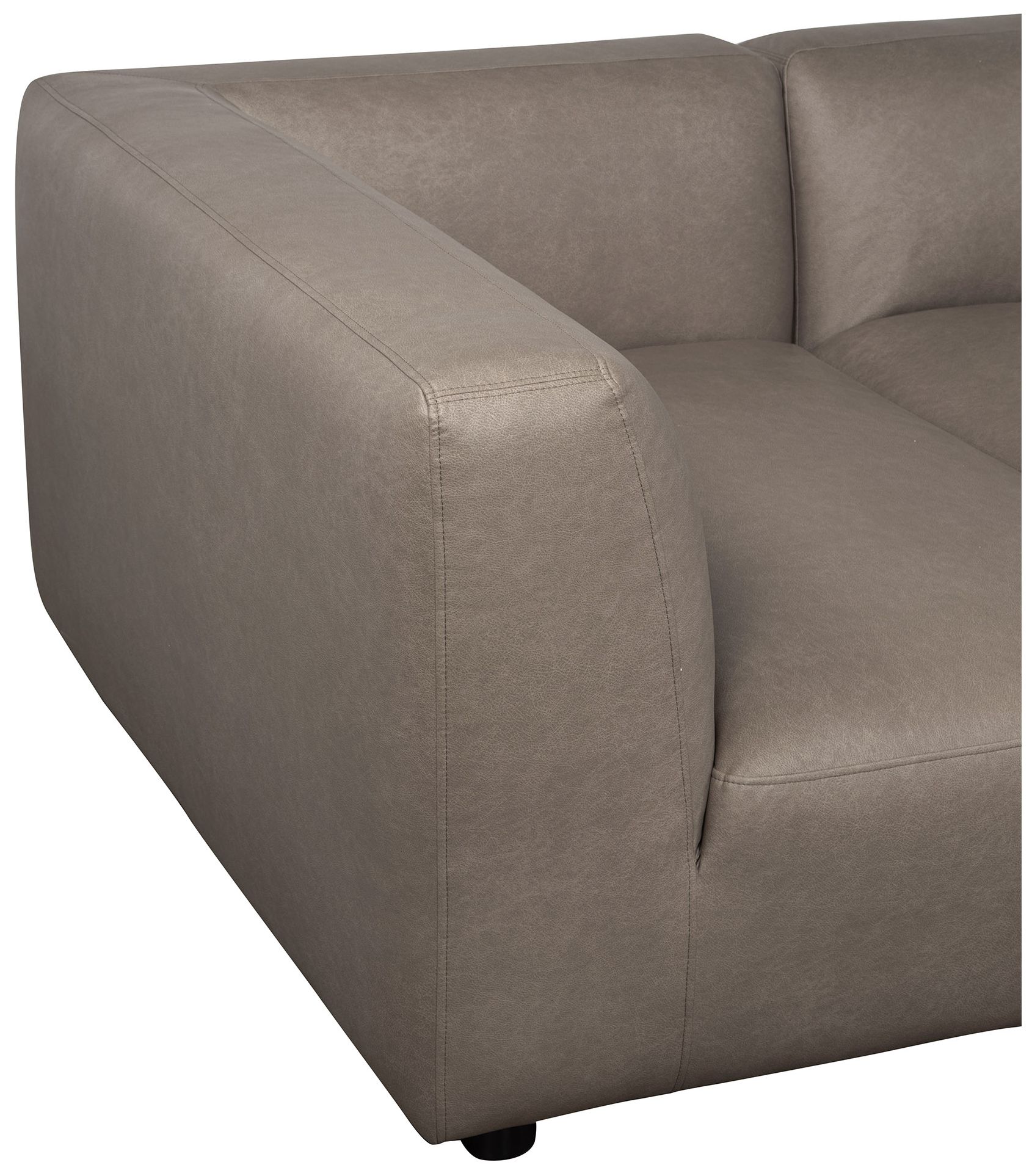 Image 5 Lukas Contemporary Modern 118" Left-Facing 2-Piece Sectional Sofa in Taupe more views