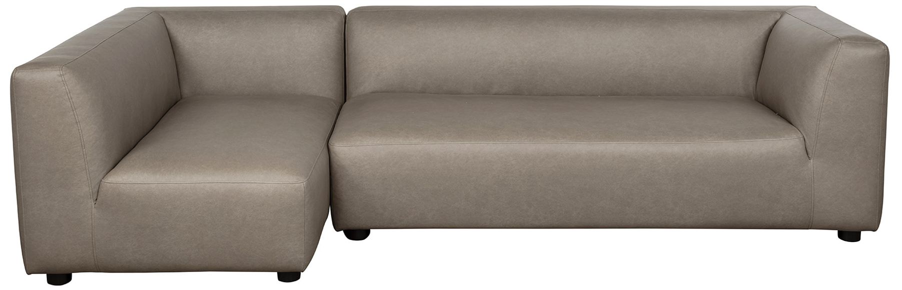 Image 6 Lukas Contemporary Modern 118" Left-Facing 2-Piece Sectional Sofa in Taupe more views