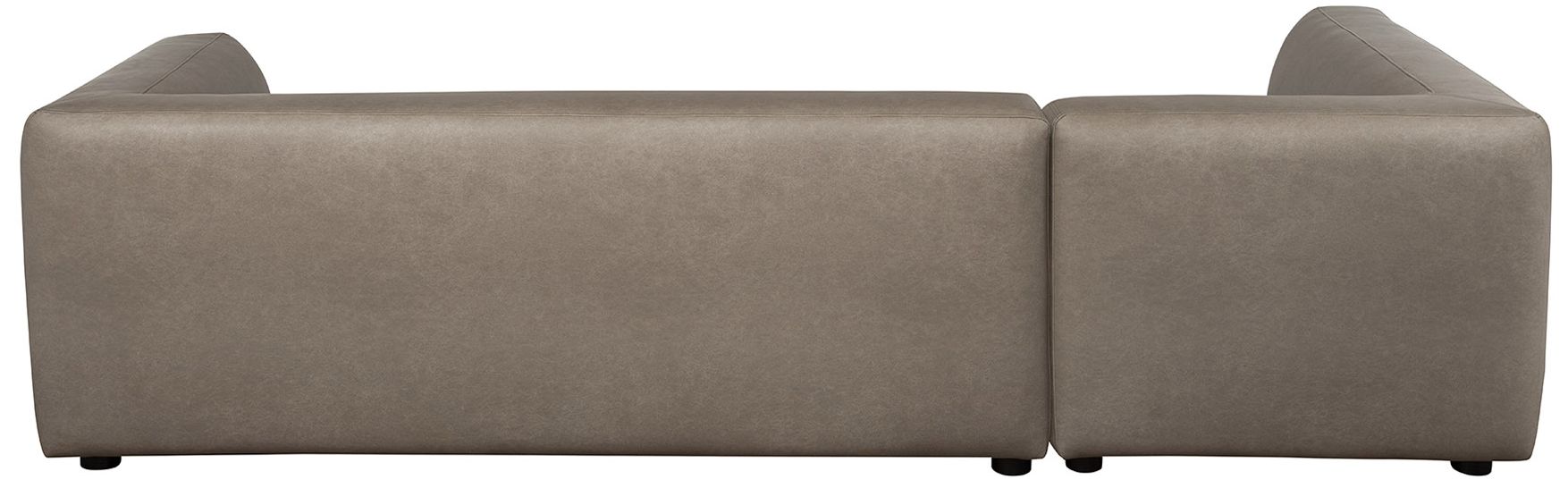 Image 7 Lukas Contemporary Modern 118" Left-Facing 2-Piece Sectional Sofa in Taupe more views