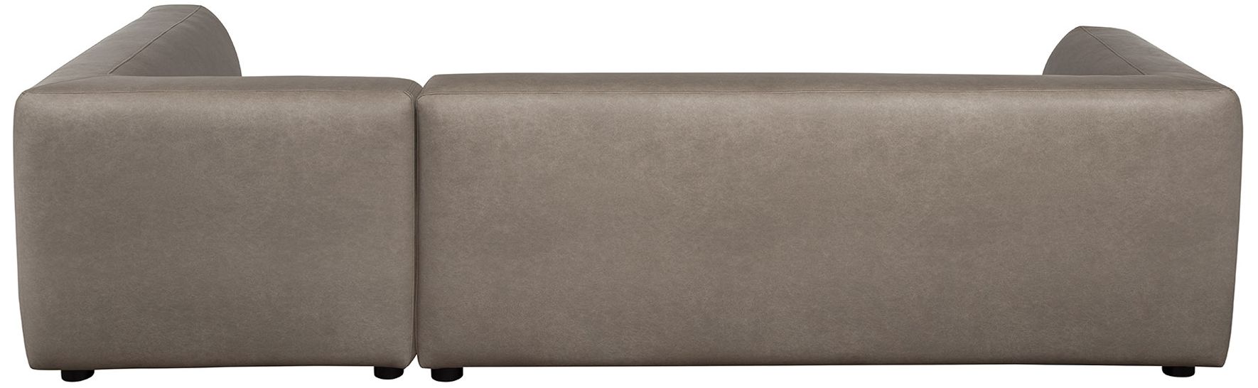 Image 7 Lukas Contemporary Modern 118" Right-Facing 2-Piece Sectional Sofa in Taupe more views