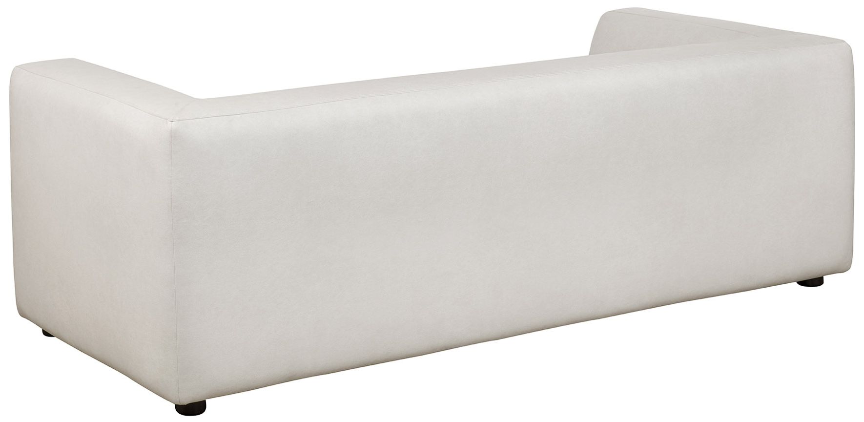 Lukas Contemporary Modern 89" Upholstered Sofa in Cream