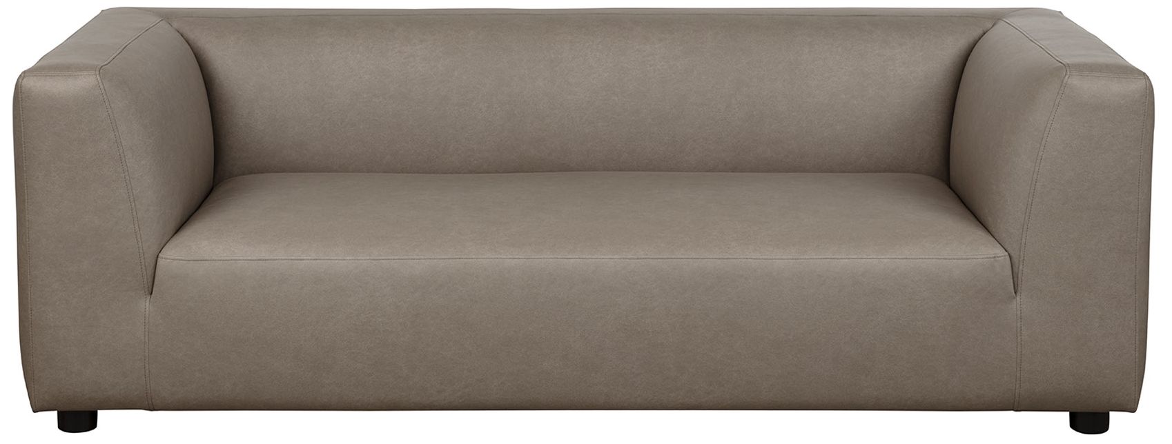 Image 6 Lukas Contemporary Modern 89" Upholstered Sofa in Taupe more views