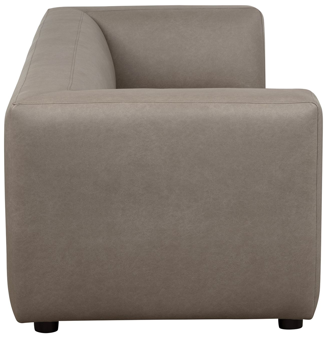 Image 7 Lukas Contemporary Modern 89" Upholstered Sofa in Taupe more views