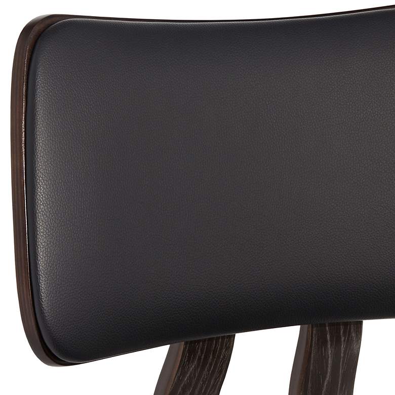 Image 3 Luke 25 3/4" Black Faux Leather Counter Stools Set of 2 more views