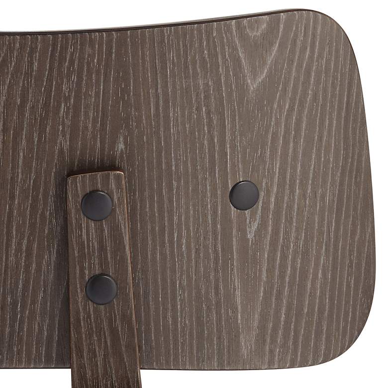 Image 4 Luke 25 3/4" Black Faux Leather Counter Stools Set of 2 more views