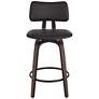 7_Luke 25 3/4" Black Faux Leather Counter Stools Set of 2 more views