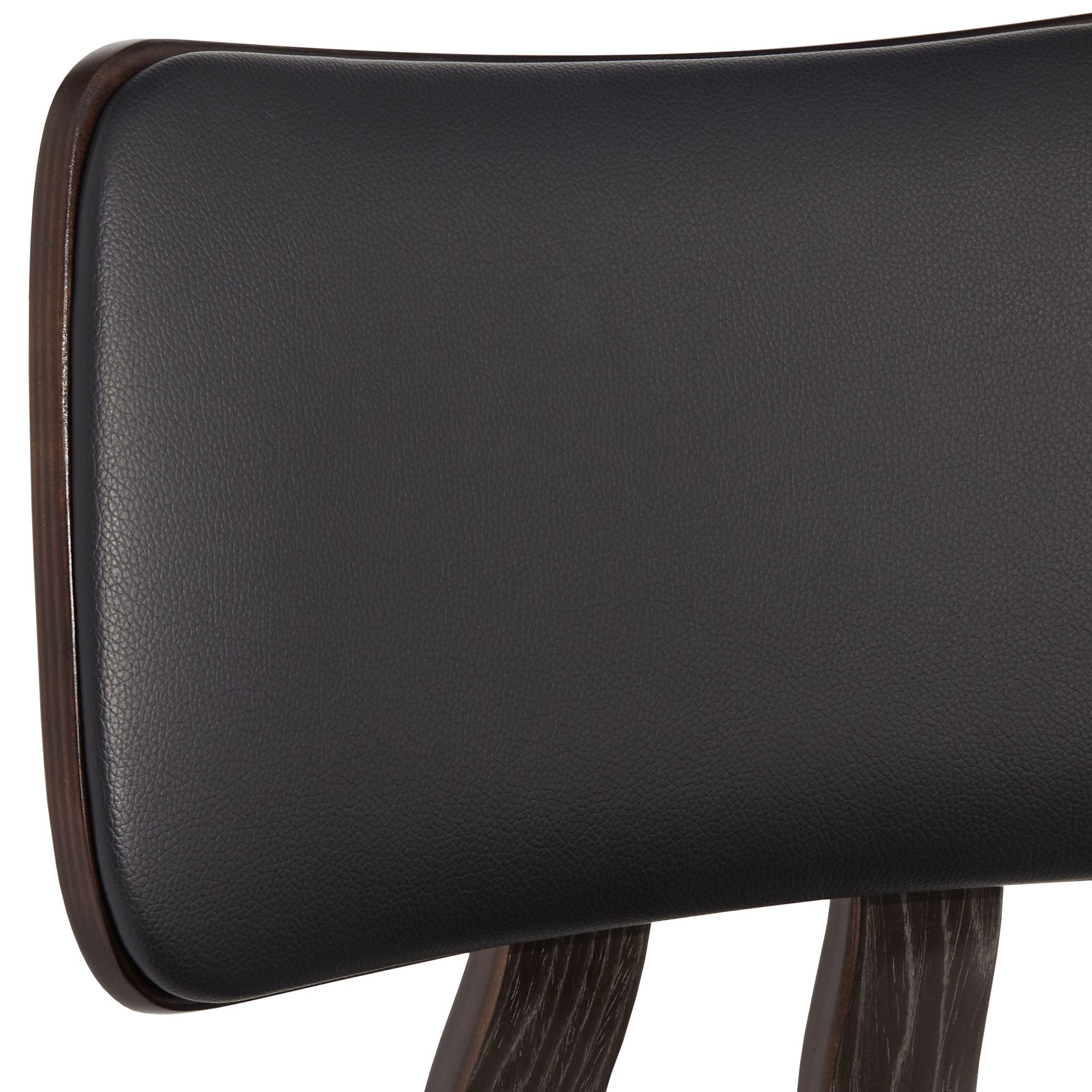 Image 3 Luke 25 3/4" Black Faux Leather Counter Stools Set of 2 more views