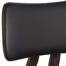 Image4 of Luke 25 3/4" High Black Faux Leather Counter Stool more views