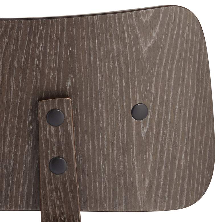 Image 5 Luke 25 3/4" High Black Faux Leather Counter Stool more views