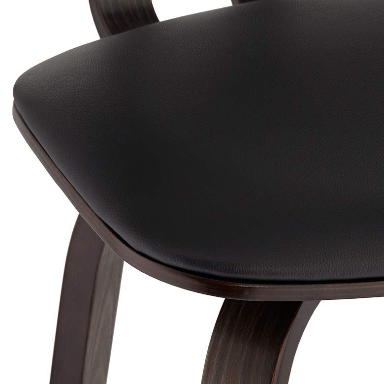 Image 6 Luke 25 3/4" High Black Faux Leather Counter Stool more views