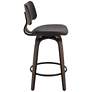 Luke 25 3/4" High Black Faux Leather Counter Stool