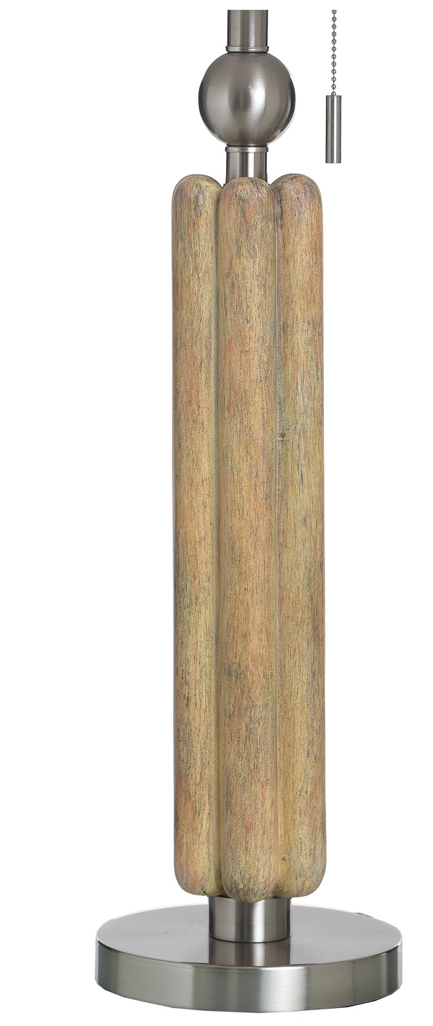 Image 4 Luke 34.5" High Chadron Silver Table Lamp with Beige Shade more views