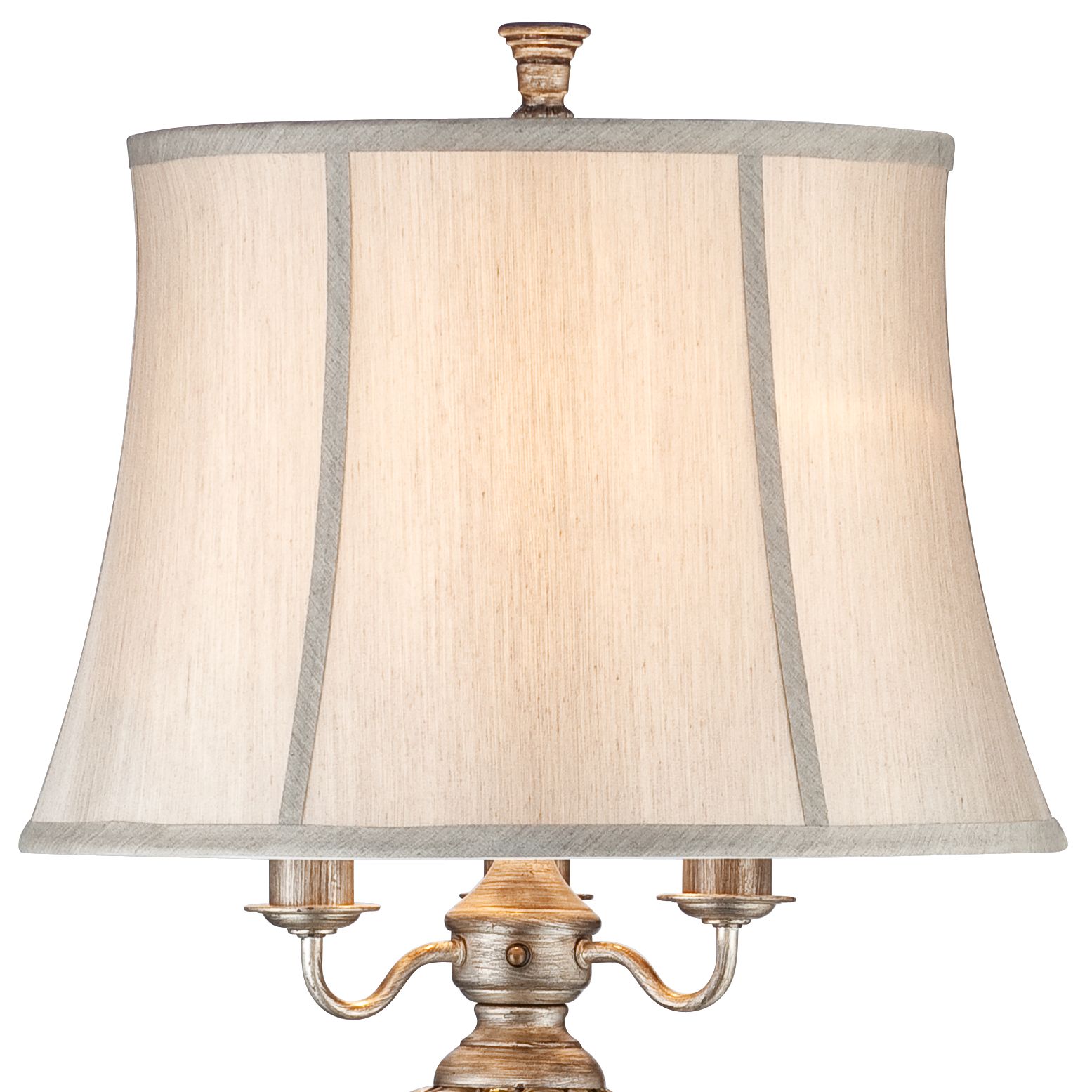 Image 3 Luke Mercury Glass 4-Light 63 1/2" Floor Lamp with Night Light more views