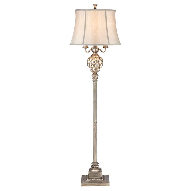 Image 7 Luke Mercury Glass 4-Light 63 1/2" Floor Lamp with Night Light more views