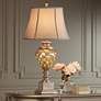 Luke Mercury Glass Table Lamp with LED Night Light in scene
