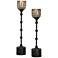 Lula Dark Oil Rubbed Bronze 2-Piece Votive Candle Holder Set