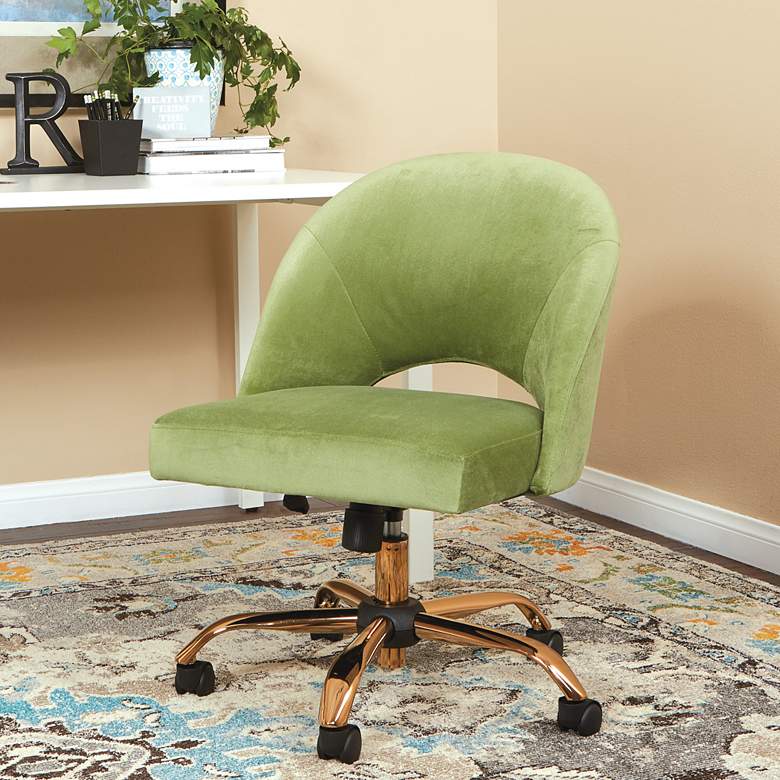 Image 1 Lula Garden Fabric Adjustable Swivel Office Chair
