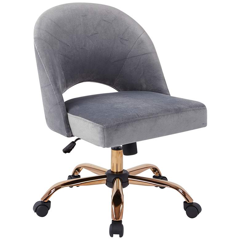 Image 2 Lula Moonlit Fabric Adjustable Swivel Office Chair