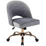 Lula Moonlit Fabric Adjustable Swivel Office Chair