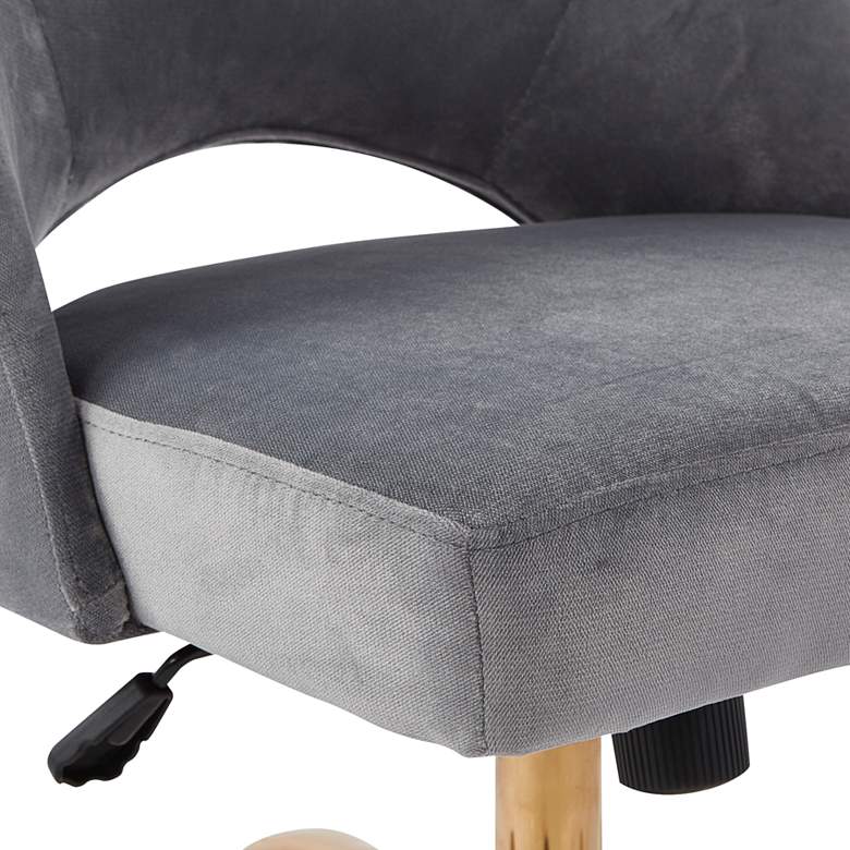 Image 3 Lula Moonlit Fabric Adjustable Swivel Office Chair more views