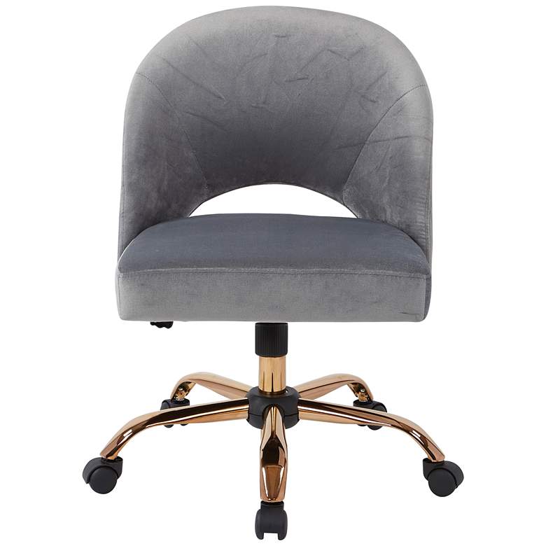 Image 4 Lula Moonlit Fabric Adjustable Swivel Office Chair more views