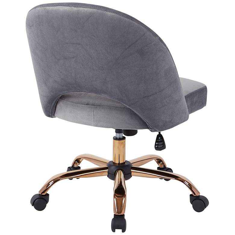 Image 6 Lula Moonlit Fabric Adjustable Swivel Office Chair more views