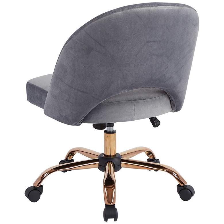 Image 7 Lula Moonlit Fabric Adjustable Swivel Office Chair more views
