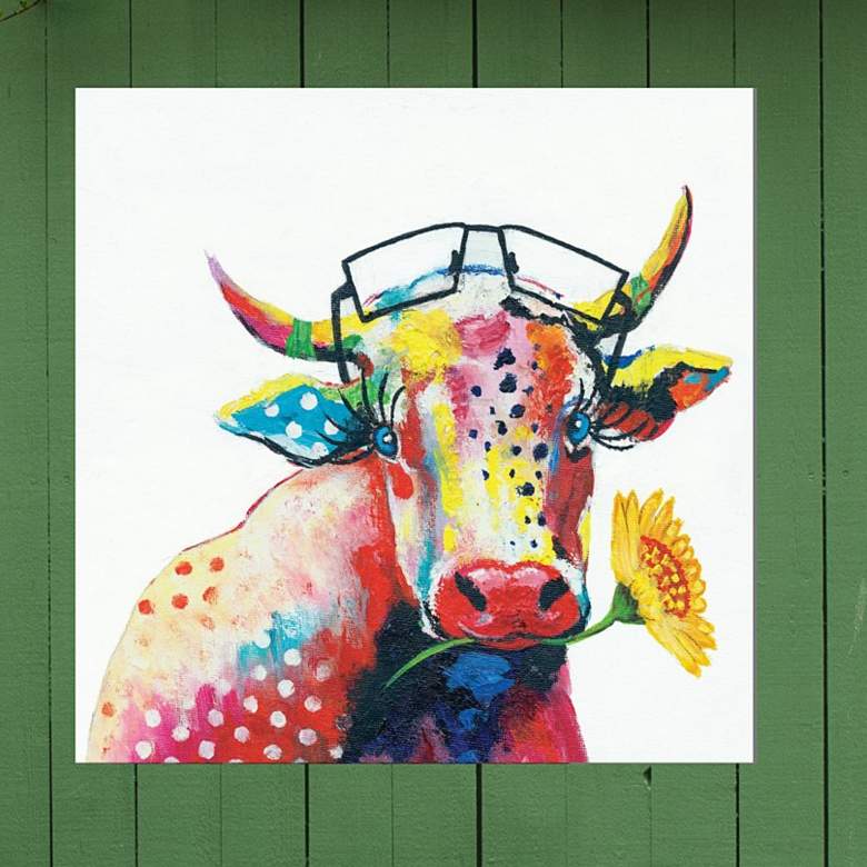 Image 1 LuLu 24" Square Outdoor Canvas Wall Art
