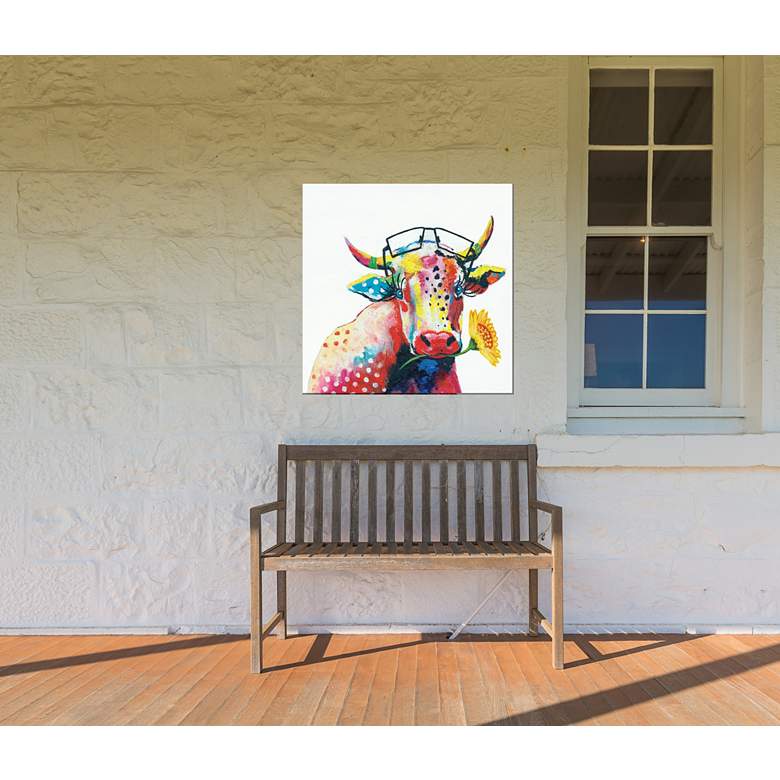 Image 3 LuLu 24" Square Outdoor Canvas Wall Art more views