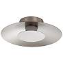1_Luma 11 3/4" Wide Sand Nickel LED Ceiling Light