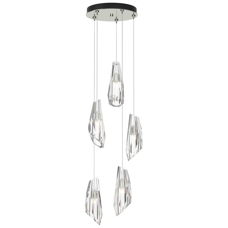 Image 1 Luma 14.5" Wide 5-Light Sterling Crystal Long Pendant