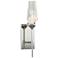 Luma 14.8" High Crystal Accented Sterling Sconce