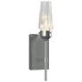 Luma 14.8" High Crystal Accented Vintage Platinum Sconce