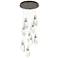 Luma 20.5" 9-Light Round Bronze & Crystal Long Pendant