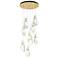 Luma 20.5" 9-Light Round Modern Brass & Crystal Long Pendant