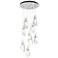 Luma 20.5" 9-Light Round Vintage Platinum & Crystal Long Pendant